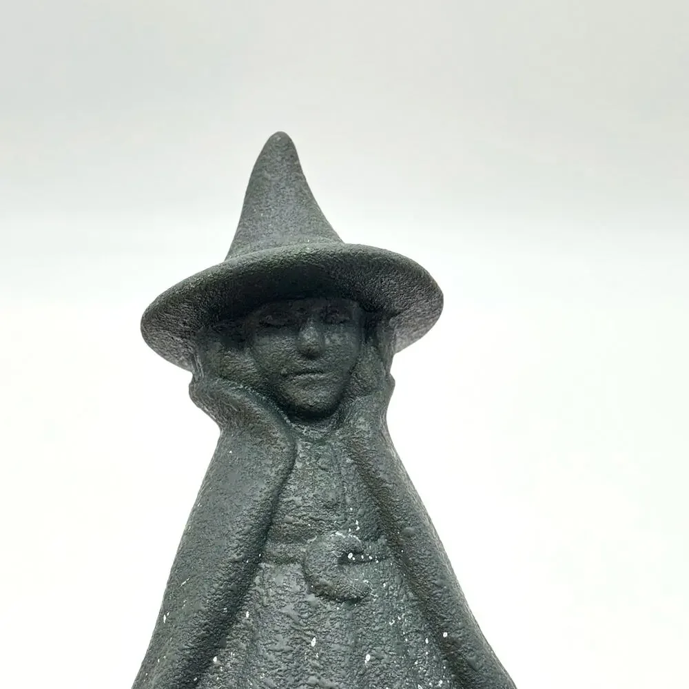 Target Hyde & Eek Terracotta Textured Black Ceramic Witch Figure Halloween NEW